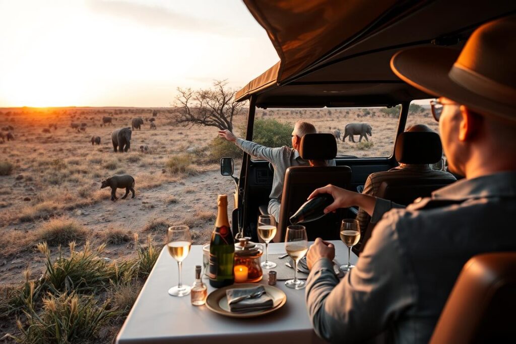 Luxury safari experience with private guide and gourmet dining