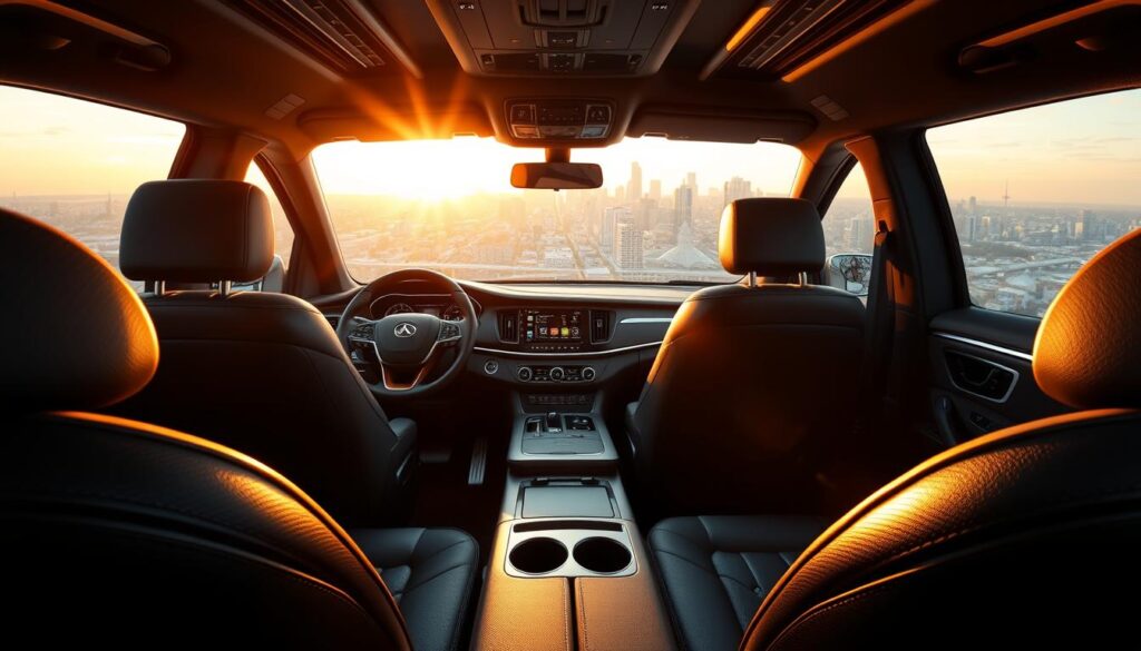 luxury vehicle interior