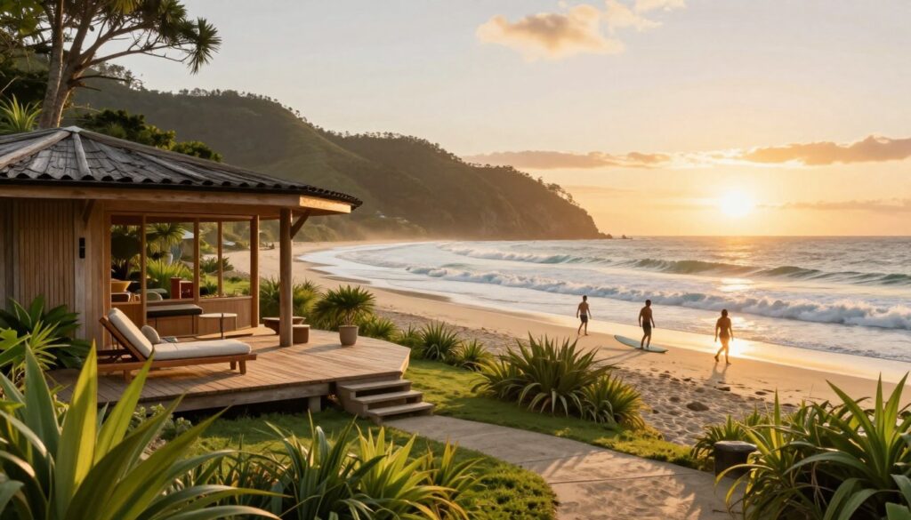 eco-luxury surfing retreat